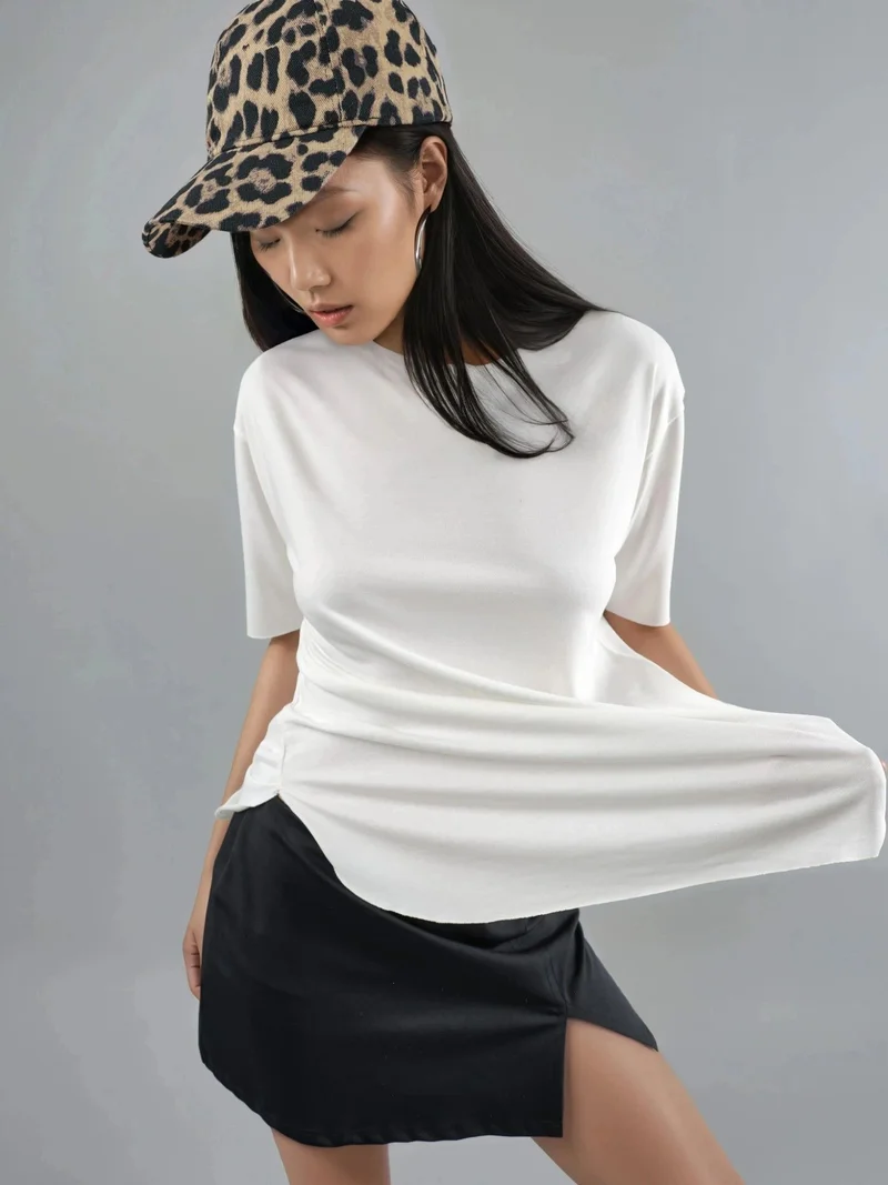 بوسيم BUSEM Loose Fit Crew Neck T-Shirt